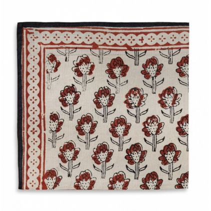 Foulard cheveux en coton - Bandana indien - CHIKNA - 52x52 cm