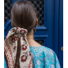 Foulard cheveux en coton - Bandana indien - CHIKNA - 52x52 cm 
