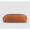 Pencil Case - Cognac Croco Leather - Small