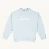 Sweat bleu ciel Bisou - XS