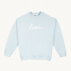 Sweat bleu ciel Bisou - L
