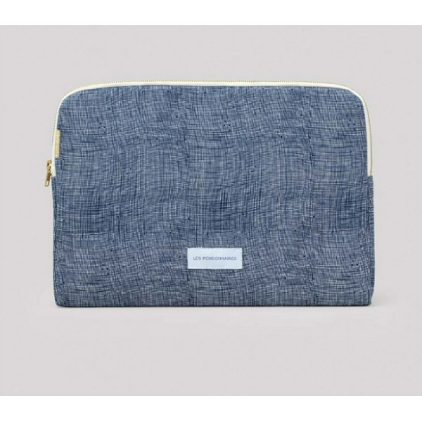 Pochette d'ordinateur - Bleu Orage