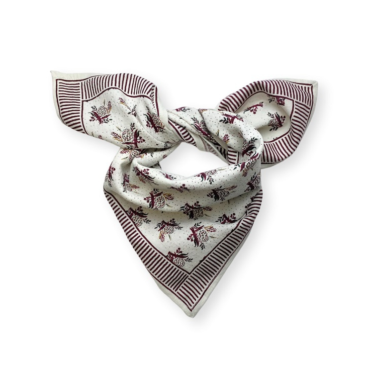 BIG Foulard Latika - Ananas - Neige