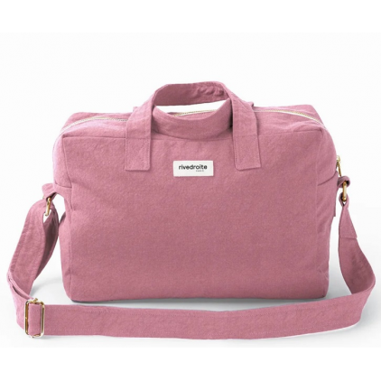 Sauval le city bag en coton recyclé - Bois de rose