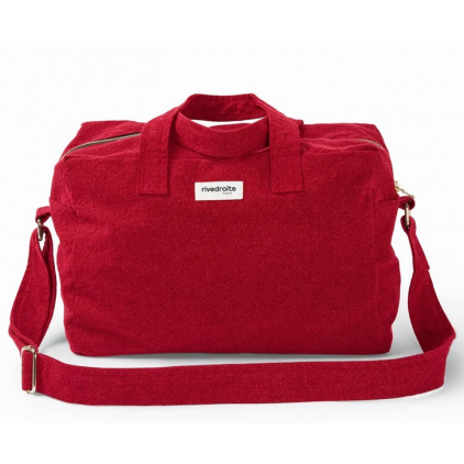 Sauval le city bag en coton recyclé - Vibrant red