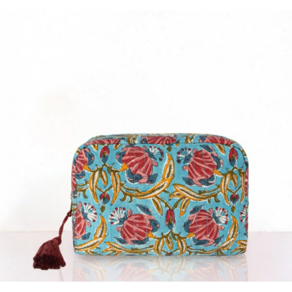 Travel Pouch - Jaipur - Bleu Clair