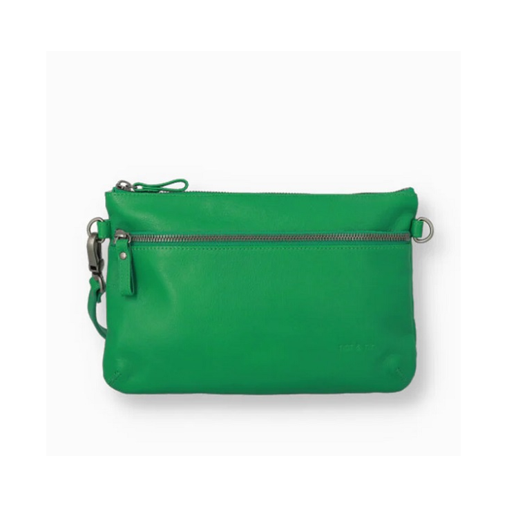 Pochette Vicky zippée - Menthe