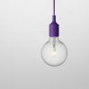 E27 socket lamp mauve