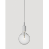 E27 socket lamp light grey - Halogene