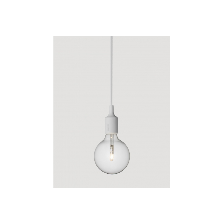 E27 socket lamp light grey - Halogene