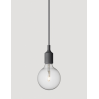 E27 socket lamp gris fonce