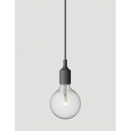 E27 socket lamp dark grey - Halogene