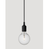 E27 socket lamp black - Halogene