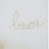 Bisou en laiton doré 