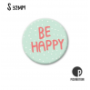 Petit magnet - Be happy - MSQ0194