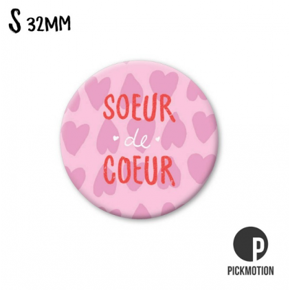 Petit magnet - Soeur de coeur - MSQ0307FR