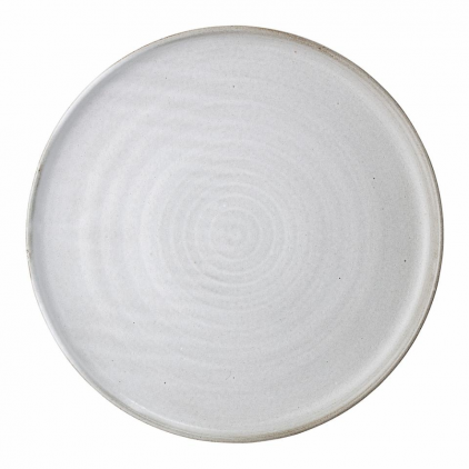 Camelia Grande Assiette - grise - en grès