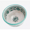 Hand Painted Stoneware Bowl - Green