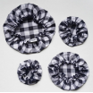 set de charlottes - vichy charbon