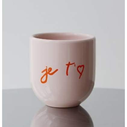 Mug - je t'aime - rose