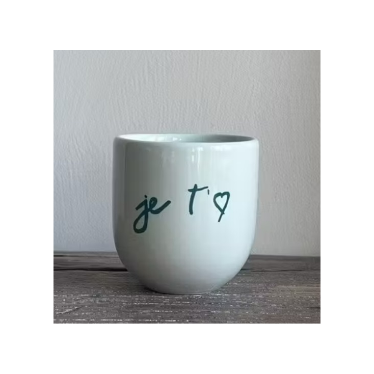 Mug - je t'aime - green