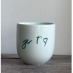 Mug - je t'aime - green