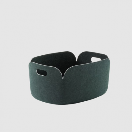 panier feutre Restore dark green