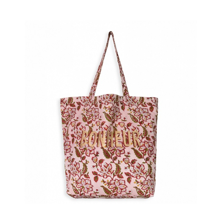 Tote Bag - Bonheur - Rang - Rose pâle