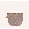 Porte-monnaie - Chou - minicroco taupe