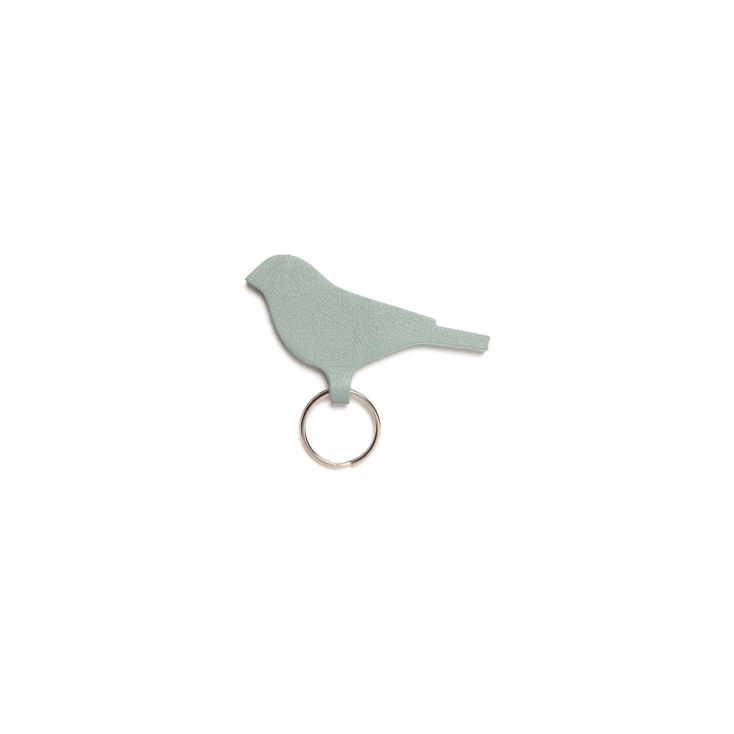 Mini tweet keyring dusty green