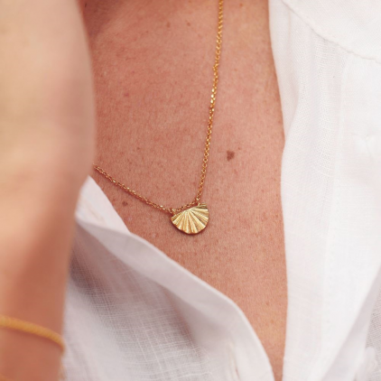 Collier Célèste plaqué or - 10616 pépite