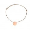 bracelet cordon rose gold - lettre B