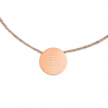 bracelet cordon rose gold - lettre B