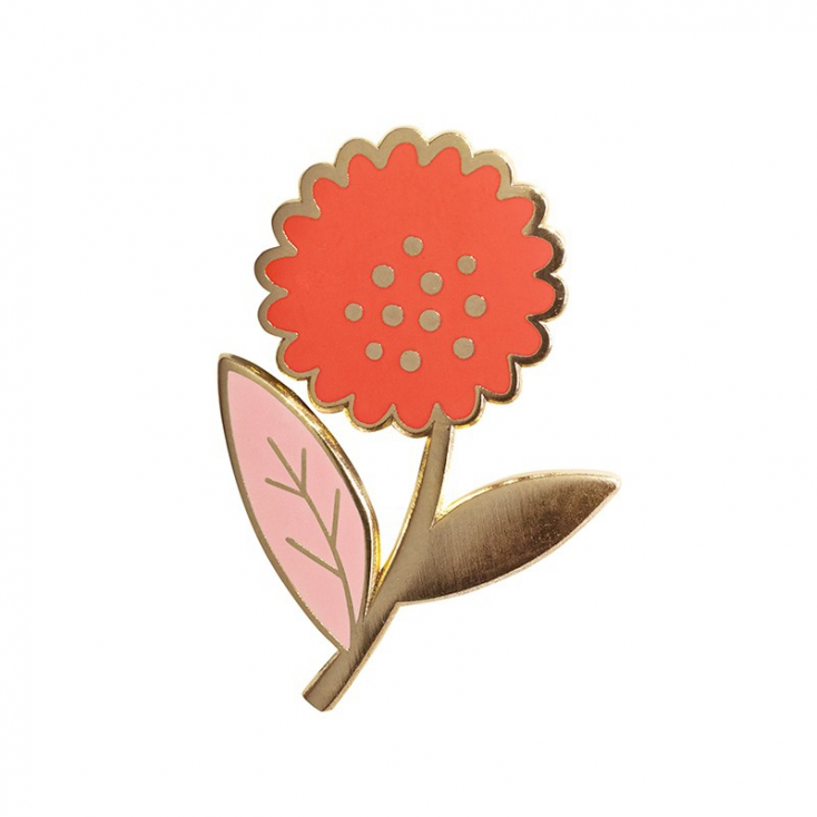 Pin's - Dahlia Corail