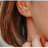 Boucle d'oreille - Rachel - plaqué or - 10937 - pépite