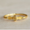 Bague Adoré oval citrine with leaves g.pl. taille 52 4356GB38