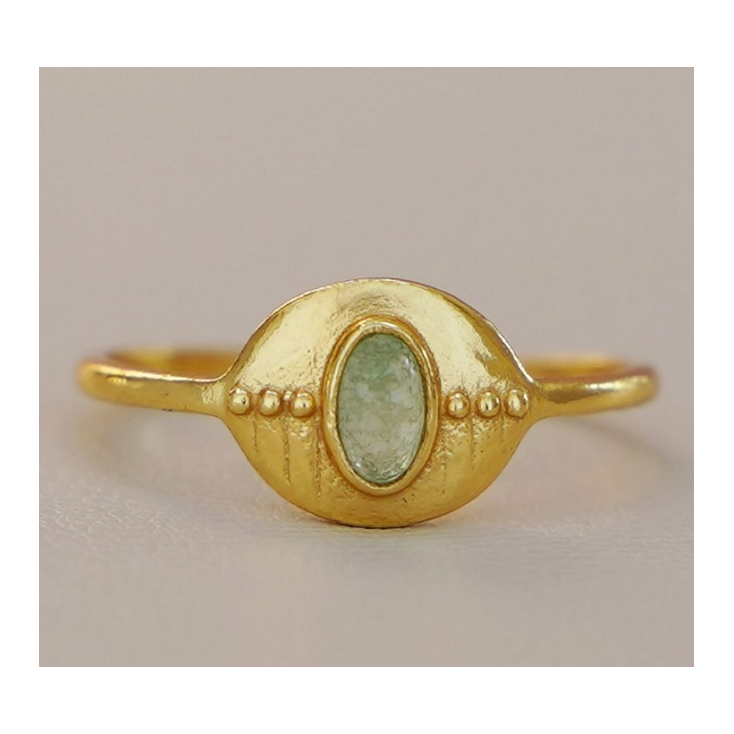 Bague Adele oval 4x5mm prenite scratched g.pl Taille 54 4375GB26