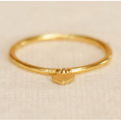 Bague Cordelia taille 54 avec coeur suspendu g.pl. 4428-GB-054