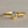 Bague Alie triangle 3mm labradorite dots g.pl Taille 52 4359GB2