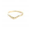 ring size 56 bubble stack gold plated 2001-GB-056