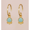 Boucles d'oreilles Alie hanging triangle amazonite. dots g.pl 1866-gb-5