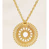 Collier 15mm detailed wheel gold plated