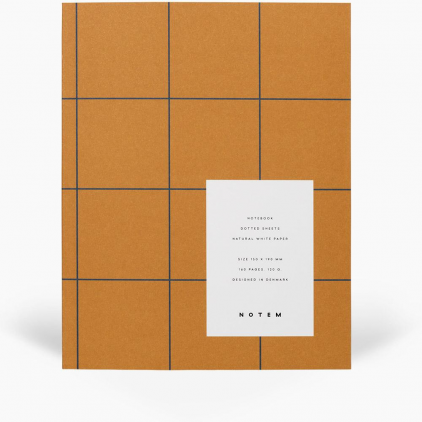 Notebook - Uma - Flat lay - Medium - Ochre