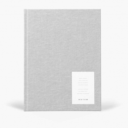 Work journal Even large - Light gray cloth