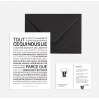 Carte postale avec enveloppe - Amitié (tout ce qui nous lie)