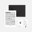 Carte avec enveloppe - Frère