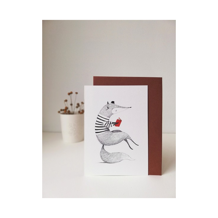 Aline Tekent - Carte postale - F3-Renard