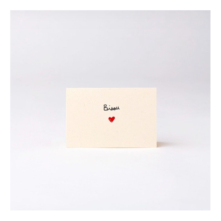 Mini carte - Bisou