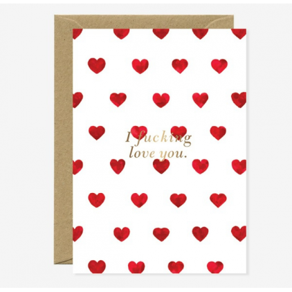 Carte A6 avec enveloppe - I Fucking Love You