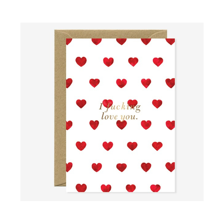 Carte A6 avec enveloppe - I Fucking Love You